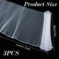 NCANRUI 3pcs Bouquet Wrapping Paper, 11in X 4.5 Yards for Each Pearl Edge Flower Packaging Fabric, (Black). 