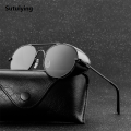 Sutuiying Retro gothic Steampunk Style Round Metal Frame Sunglasses Men Women 【2025 Version】 luxury Brand Designer Shields Lens Sun Glasses Gafas de Sol. 