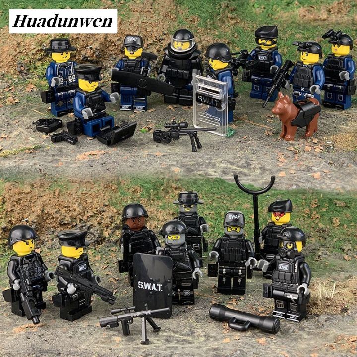 HaohuishopLuxury%20Gift%20Toys%20Army%20Lego%20Education%20Building%20Blocks%20Soldier%20Fifty%20percent%20discount%20Pieces%2016%20Pack%20Mini%20Figures%20SWAT%20Series%20Kids%20Toys%20-%20Image%205