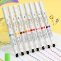 8/12/24Colors Multifunction Flower Outline Roller Curve Pen 3-in-1 Drawing Tools Markers Pen Graffiti Multi-Function Water-based Pen Students. 