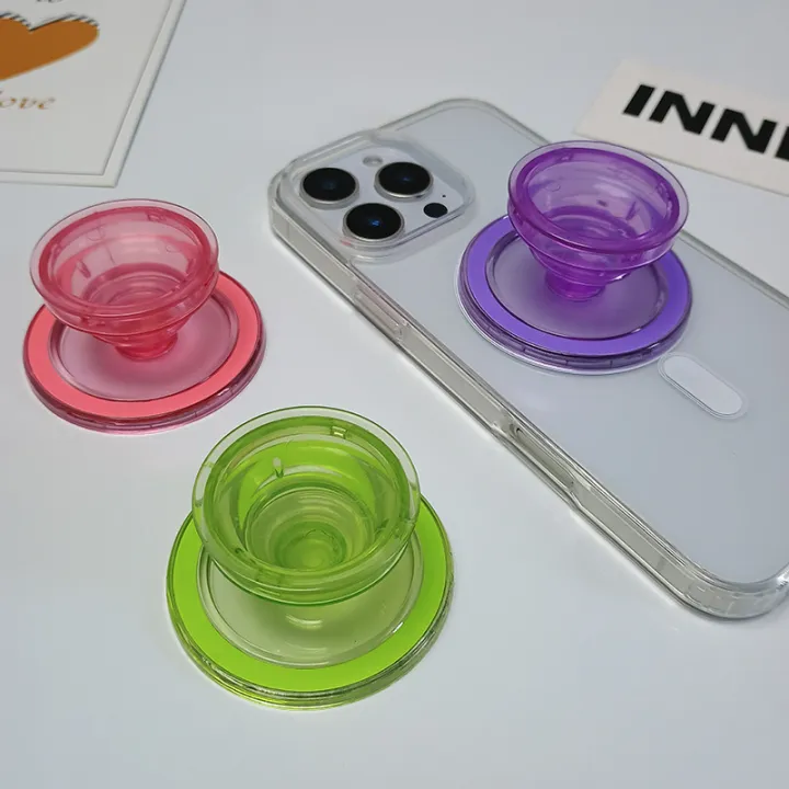 Transparent%20Magsafe%20Magnetic%20Airbag%20Holder%20Strong%20Magnetic%20Phone%20Holder%20Desktop%20Lazy%20Holder%20Wholesale%20Customization%20-%20Image%203