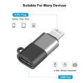 Wireless Microphone Connector Type C to  Lightning for Wireless Mic Lavalier Connector USB-C to Lightning OTG Audio Adapter. 