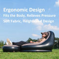 Portable Lazy Inflatable Sofa with Footrest – Lightweight, Durable, 130KG Load Capacity, Easy Storage & Includes Air Pump. 