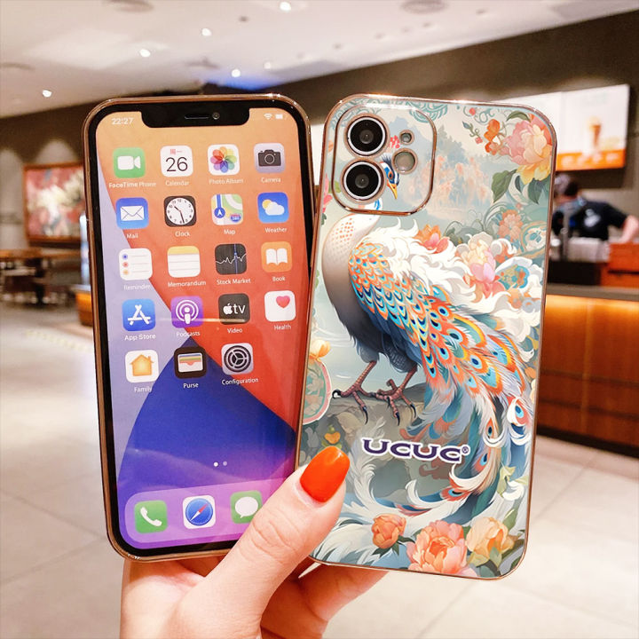 UCUC%20for%20Samsung%20S10%20Back%20Cover%20+%20Free%20Lanyard%20Peacock%20Luxury%206D%20Plating%20Soft%20Silicone%20Phone%20Case%20-%20Image%207