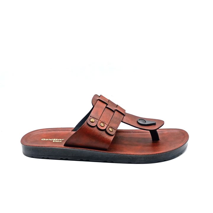 Goldstar 6003 Dark Brown Slipper For Men | Fashion | Comfortable Sandal For Men