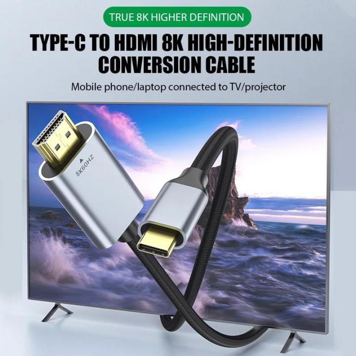 Usb%20C%20To%20Displayport%20Cable%208K%20Type%20C%20To%20DP%201.4%20Cable%208K%2060Hz%204K%20144Hz%20Thunderbolt%203/4%20Adapter%20for%20Macbook%20Pro%20Samsung%20Huawei%20-%20Image%202