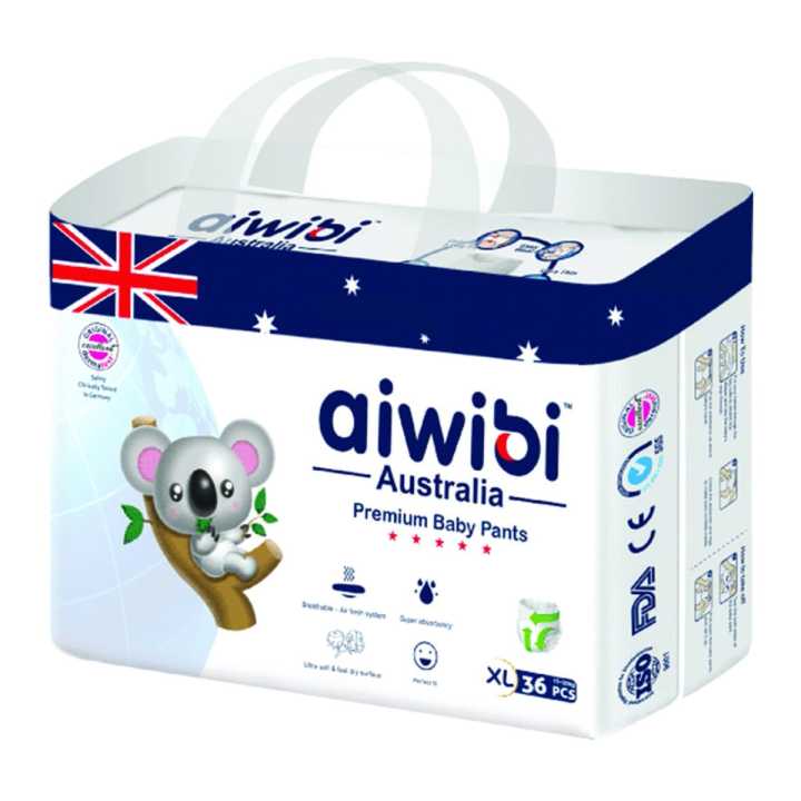 Aiwibi Australian Premium Diapers  Baby Pants XL- 36 Pieces