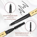 2 in 1 Dual-Sided Eye Brow Pencil with Precision Tip & Brow Comb – Long-Lasting, Sweatproof Brow Filler Tool for Defined Natural Brows – Beginner-Friendly Brow Makeup from Praman Store. 