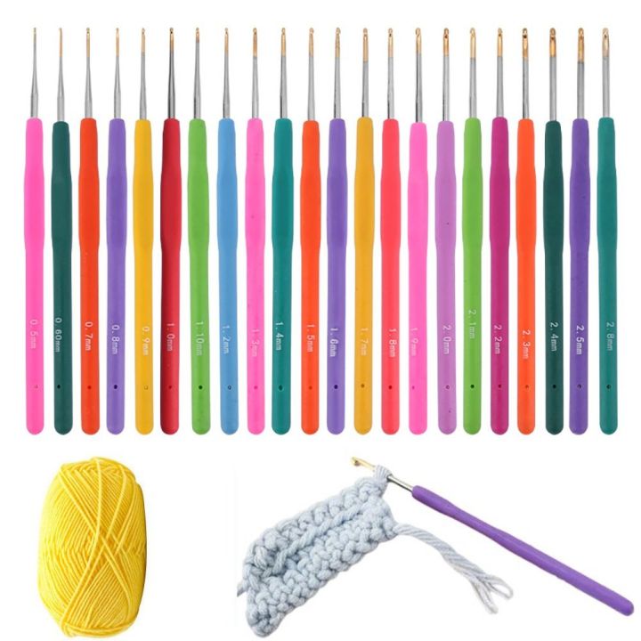 New%20Rubber%20Handle%20Knitting%20Needles%20Long%20Multisize%20Crocheting%20Hooks%20Handicraft%20Hand%20Weave%20Tool%20-%20Image%202
