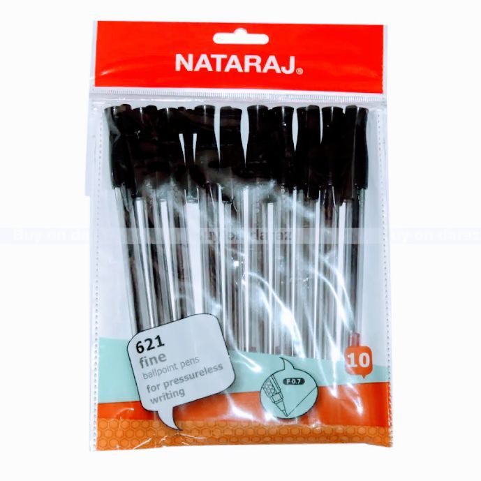 Natraj Fine 621 Black Ball Pen