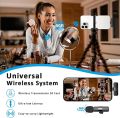 K9 Dual Wireless Collar Clip Professional Microphone For Live, Video, Sound Recorded Type-C & iphone. 