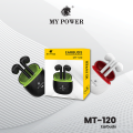 MY Power MT120 Earbuds With  Loud Sound & high Bass| Type-C Charging Port Wireless Earbuds 6 Months Warranty.. 