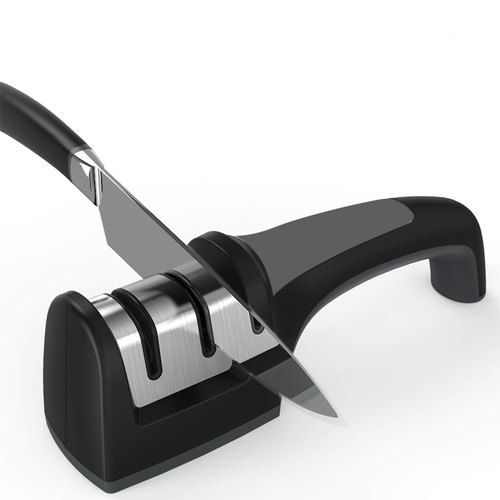 Manual Knife Sharpener 3-Stage Knife Sharpening Tool Professional-Sharpener