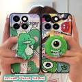 Glitter Durable Phone Case For ZTE Blade A35/A55 Rotatable stand Soft Case Back Cover quicksand Fashion Design cute TPU. 