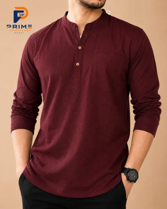 Men's%20Summer%20Cotton%20Shirt%20%7C%20Casual%203-Button%20Placket%20Shirt%20for%20Men%20%7C%20Premium%20Soft%20Breathable%20Cotton%20%7C%20Full%20Sleeve%20Multiple%20Colors%20-%20Image%203