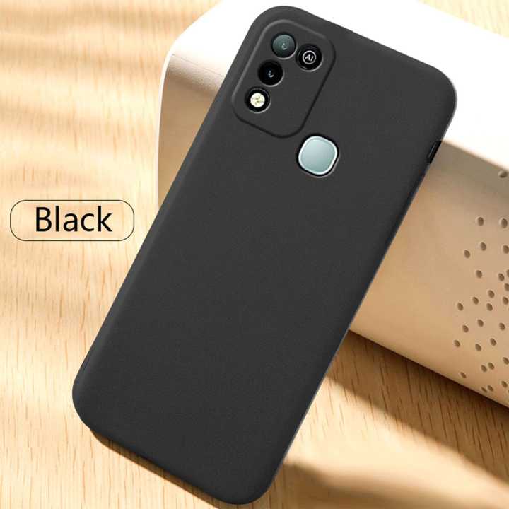 Silicone case for Infinix Hot 10 Play | Microfiber Inside | 360 Degree Camera Protection Bump Back Phone Cover