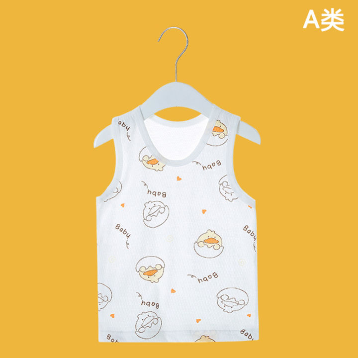 Baby vest summer class A cotton inner wear baby vest boys and girls ...