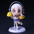 PVC Ornament Model Chassis Swimsuit Sonico Character 10CM Anime Super Work Set Q Version Doll Toy Gift Collection Box Material. 