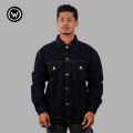 Wraon Dark Blue Solid Premium Baggy Denim Jacket For Men - Fashion | Jackets For Men | Men's Wear | Denim Jackets |. 
