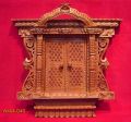 Wooden Brown Kumari  Door Window 16inch by 14inch Aakhi Jhayal. 