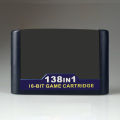 138 in 1 Hot Game Collection for MegaDrive 16 Bit Game for PAL and NTSC Game Consoles Version. 