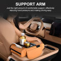 Car Arm Rest Tissue Box Truck Vehicles Center Console Box Extension Armrest Cushion Soft Elbow Support Cup Holder Organizer Bag Junna. 