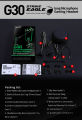 PLEXTONE G30 In Ear Earphone Headphone Gaming Earphones Stereo Computer Game Headphones With Mic PC Gamer Headset for Mobile Phone PS4 New Xbox One. 