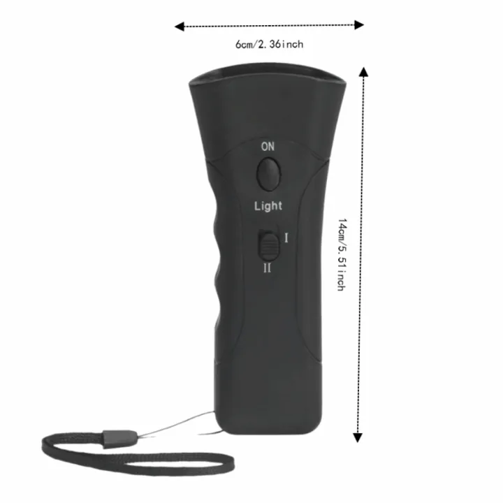 Safe%20Black%20Ultrasonic%20Dog%20Chaser%20ABS%20LED%20Flashlight%20Handheld%20Dog%20Repeller%202%20Adjustable%20Intensity%20Levels%20Ultrasonic%20Portable%20Dog%20Trainer%20-%20Image%202