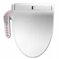 FlushSmart Smart Electric Bidet Toilet Seat with Warm Water, Heated Seat, Warm AIr Dryer, Rear and Front Wash, Soft Closed Toilet Seat, LED Light, Easy Install. 