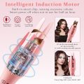 Automatic Hair Curler With 4 Temperatures, Dual Voltage Rotating Curling Iron With Fast Heating and Auto Shut-Off For Professional Hair Styling. 