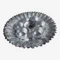 Silver Tika Thali With 7 Bowls Set. 