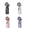 Pocket 199 Gears Foldable Handheld Fan High-Speed Portable Cooling Fan Digital Display Adjustable Speed Small Electric Fan Travel. 