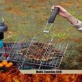 New Barbecue BBQ Grill Plate Mesh Net Mesh Wire Handle. 