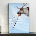 HD canvas painting, elsa children's room, Ni Frozen, home miniso, excellent disting, living room, bedroom art poster, anna and wall decoration murals. 