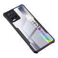 Back Cover Case for Realme 8 4G / Realme 8 Pro (Shockproof | Hybrid TPU & PC | Transparent | Black Bumper). 
