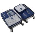 Travel Bag with Packing Cubes Laundry Bag Packing Cube Luggage Bag Organizer 6 piecs. 