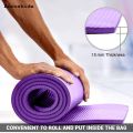 Anrushide Yoga Mat 15MM, Eco Friendly Thick Memory Foam Exercise Mat with Carry Bag and Strap, (183 x 60 Luxury cm) High Density Non Slip Workout Mat for Women Men Home Fitness Pilates Gymnastics Meditation. 