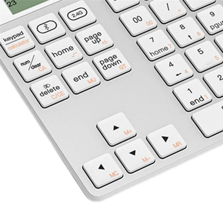Numeric%20Keypad%20withDisplay%20Bluetooth%20Calculator%20Keyboard%20Ergonomic%20Bluetooth%20Dual%20Mode%20Calculator%202in1%20Portable%20White%20-%20Image%202