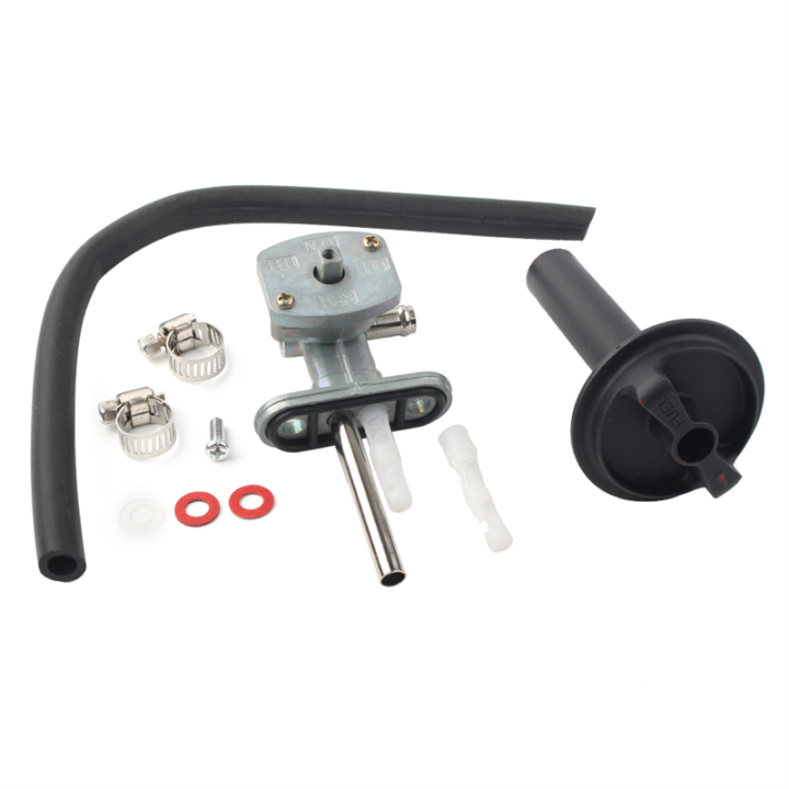 Motorbike Fuel Valve Petcock & Lever Screw Replacement Spare Parts for Prairie 400 KVF400 1999 2000 2001 2002 51023-1254 51023-1317
