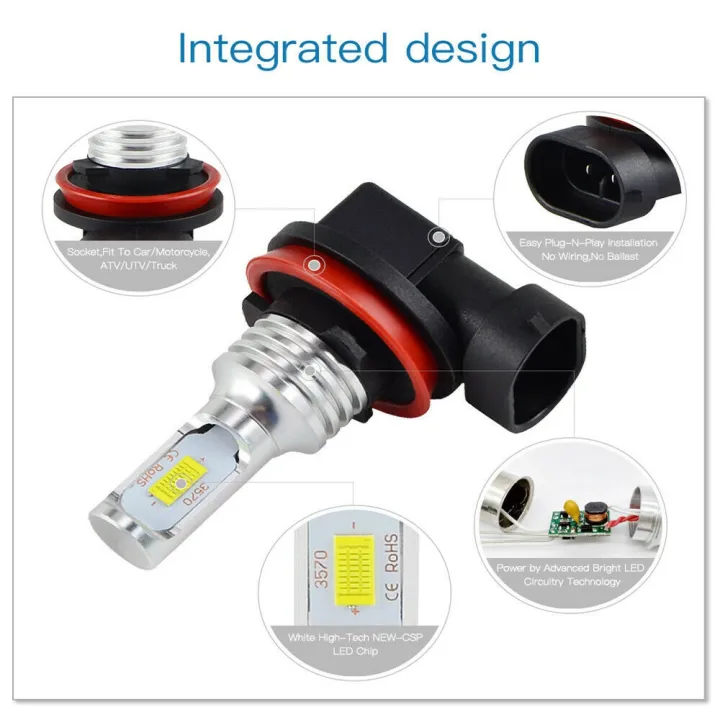 Super%20Bright%20H8%20H9%20H11%20LED%20Headlight%20Bulb%20Kit%20HIGH/LOW%20Beam%20Light%208000LM%208000K%20Ice%20Blue%2080W%20-%20Image%202