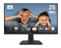 MSI Pro MP251 Monitor, 24.5", 1920 x 1080 (FHD), IPS, 100Hz, VESA Mountable, Speaker, Eyesight Protection, Anti-Glare Display,1ms , HDMI , VGA , Tilt , Black. 