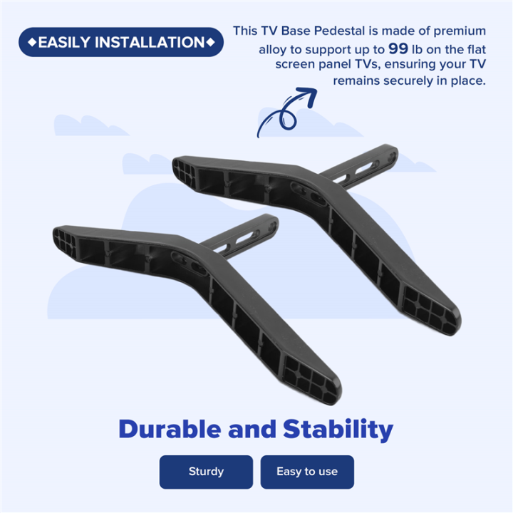 Universal%20TV%20Stand%20Base%20Table%20Top%20TV%20Legs%20for%20Televisions%20with%20Screws%20Easy%20Install%20Easy%20to%20Use%20-%20Image%202