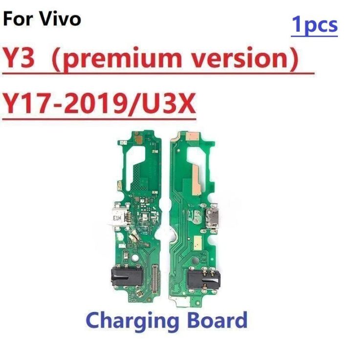 For Vivo Y3(premium version ) Y17 2019 U3X USB Dock Charger Charging Port Plug Flex Cable Microphone MIC Board