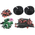 (GGBR) Garden Automatic Drip Irrigation Set,30M Adjustable Mini DIY Irrigation Kit,1/4 inch Heavy Duty Tube Watering Kit for Patio Lawn Garden Greenhouse Flower Bed. 
