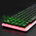 Keyboard Mouse combo Kit GTX350 USB Gaming PC Rainbow Colorful LED Illuminated Backlit Gamer Keyboards For Office Computer Accessories. 