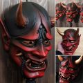 Japanese Assassin Mask Halloween Creepy Face Mask Latex Cosplay Party Props. 