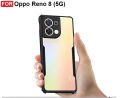 For Oppo Reno 8 5G Back Case - Clear PC Back Hybrid Transparent Phone Cover. 