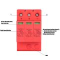Overvoltage Protection 3P DC Power Protector 20KA 1000VDC Voltage Arrester Device Lightning Protection Arrester House Protection. 