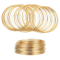 Sptrry100 Loop Jewelry Wire, Memory Wire for Jewelry Making Bracelets Beading Wire for Jewelry Making Gold. 