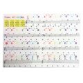Multicolor for Beginners 88Keys for White Keys Sticker Symbol Electronic Keyboard Key Piano Stave Note Keys Sticker Piano Keyboard Stickers Note Sticker. 
